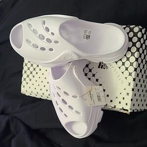 White clogs